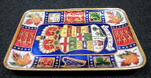 Load image into Gallery viewer, CANADA Old Souvenir Decorative Arts Tray Bronze Enamel Ornate Details RD 1903
