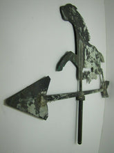 Load image into Gallery viewer, Old Folk Art Running Horse Weathervane Copper Arrow Old Grungy Weathered Paint
