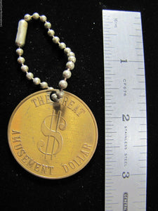 MICHAEL TODD'S THEATRE CAFE Old Amusement $ Advertising Medallion Fob Keychain