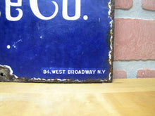 Load image into Gallery viewer, CONTINENTAL FIRE INSURANCE NY Antique Porcelain Sign Patent Enamel Co W Broadway
