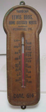 Load image into Gallery viewer, LEWIS BROS HOME DRESSED MEATS PERKASIE PA Old Advertising Thermometer dial 614
