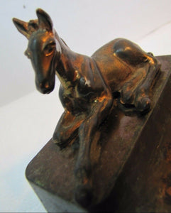 Vintage Horse Figural Ashtray Coins Trinkets Jewelry dresser top tray