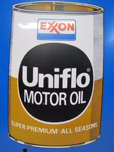 Load image into Gallery viewer, EXXON UNIFLO MOTOR OIL Double Sided Advertising Sign Gas Station Pump Rack
