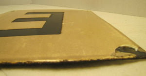 'E' Old Porcelain RR Train Station Ad Sign Boarding Sign Buffalo NY Railroad