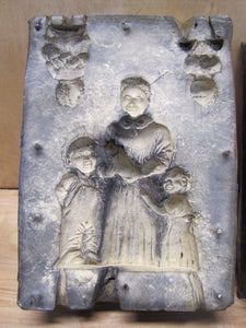 Woman Children Babies Old 2 Piece Rubber Toy Figure Making Mold