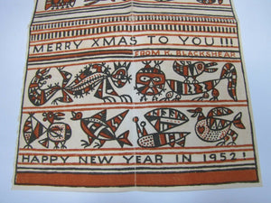 MERRY XMAS TO YOU HAPPY NEW YEAR IN 1952 KATHLEEN BLACKSHEAR (1897-1988) Artwork
