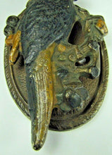 Load image into Gallery viewer, Antique Cast Iron Parrot Door Knocker Sm Interior Hardware B&amp;B Bathroom Bedroom
