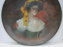 Load image into Gallery viewer, Antique Simpson Spring Beverages Tin Litho Ad Large Sign Tray early 1900s htf
