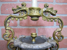 Load image into Gallery viewer, Antique Double Dragons Serpents Monsters Cast Iron Ashtray Old Colony Iron Works

