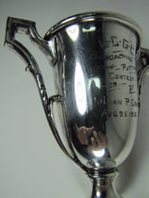 Load image into Gallery viewer, 1916 OC GC Golf Country Club Silver Plate Trophy Award Cup Lillian Crans Wallace
