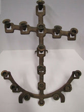 Load image into Gallery viewer, NAVAL CHAPEL ANCHOR Antique Folk Art Candlestick Holder Ship Boat Nautical Sixteen Candle Holder
