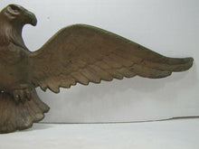 Load image into Gallery viewer, Antique American Eagle Figural Wall Art Statue bronze brass ornate detailing

