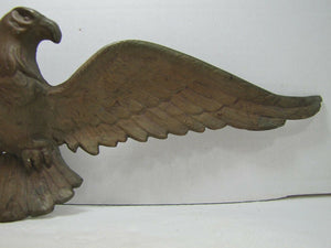 Antique American Eagle Figural Wall Art Statue bronze brass ornate detailing