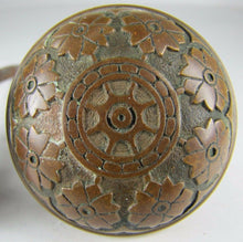 Load image into Gallery viewer, Antique Bronze Door Knobs Ornate Flowers Leaves Architectural Hardware Elements
