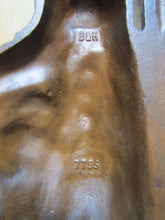Load image into Gallery viewer, BRADLEY &amp; HUBBARD Cast Iron WARRIOR GNOME ELF MAN KRAMPUS Antique Doorstop B&amp;H
