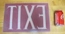 Load image into Gallery viewer, EXIT Art Deco Reverse on Glass Sign Gothic Lettering Theatre Industrial Safety
