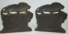 Load image into Gallery viewer, c1930 CROUCHING LION  Connecticut Foundry Bookends Decorative Art Statues
