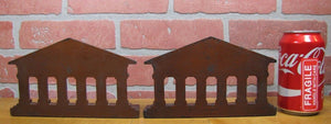 CJO JUDD Antique Cast Iron Colliseum Bookends Decorative Art Statue Doorstop