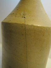 Load image into Gallery viewer, Antique 1847 O TINKHAM Salt-Glazed Pottery Stoneware 19c Root Beer Bottle
