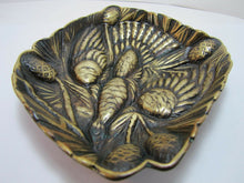 Load image into Gallery viewer, 1940s Brass GROUSE Tray Card Tip Trinket High Relief Decorative Arts
