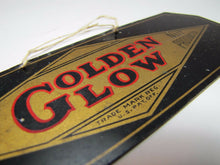 Load image into Gallery viewer, Antique GOLDEN GLOW Salted Nuts Nut Products Advertising Sign small tin peanuts
