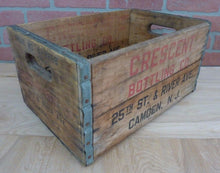 Load image into Gallery viewer, CRESCENT BOTTLING Co CAMDEN NJ Old Crate Box Phone WO 4-2268 TREEN BOX Co PHILA
