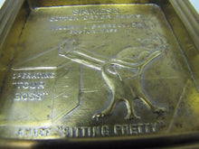 Load image into Gallery viewer, Antique SIAMESE COTTON DRYER FELTS Brass Advertising Tray W BARRELL BOSTON MASS
