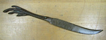 Load image into Gallery viewer, DE-OXIDIZED BRONZE CHICKEN CLAW FOOT Old Advertising Letter Opener Page Turner
