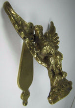 Load image into Gallery viewer, Spread Winged Eagle Old Brass Figural Door Knocker Hardware Element
