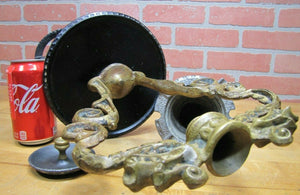 Antique Double Dragons Serpents Monsters Cast Iron Ashtray Old Colony Iron Works