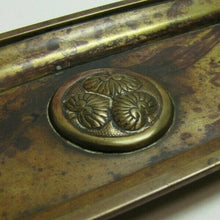 Load image into Gallery viewer, Art Nouveau Antique Decorative Arts Bronze Tray Ornate Flowers Desk Dresser
