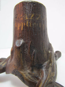 Antique Cast Iron Tree Base Roots Stand exquisite fine detailing pole base stand