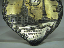 Load image into Gallery viewer, BUFFALO NEW YORK Old Souvenir Tray heart shaped City Hall McKinley Monument
