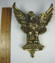 Load image into Gallery viewer, Spread Winged Eagle Old Brass Figural Door Knocker Hardware Element
