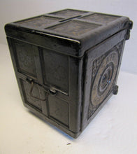 Load image into Gallery viewer, Antique Henry Hart Mfg Co Safe Deposit Box Bank Detroit Michigan pat 1885 oldpnt
