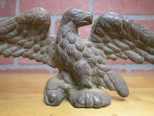 Load image into Gallery viewer, Eagle Antique Paperweight Decorative Art Statue Bronze Brass Old Detailed Bird
