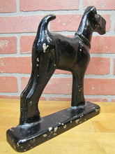 Load image into Gallery viewer, Antique FOX TERRIER DOG DOORSTOP Large Figural Cast Iron Decorative Art Statue
