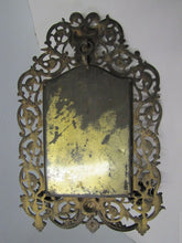 Load image into Gallery viewer, BRADLEY &amp; HUBBARD Antique Victorian Bevel Edge Mirror Triple Candle Holder B&amp;H
