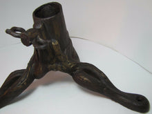 Load image into Gallery viewer, Antique Cast Iron Tree Base Roots Stand exquisite fine detailing pole base stand
