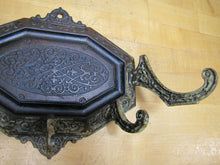 Load image into Gallery viewer, Antique 19c Decorative Arts Wall Bracket Hanger Hook Cast Iron Ornate Hardware
