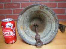Load image into Gallery viewer, Old Nautical Ship Boat Dockside Bronze Bell Brass Mounting Bracket 12+ lb Patina
