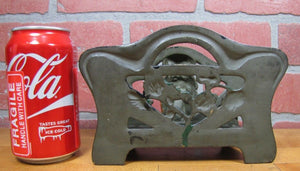 OWL JUDD Co Antique Letter Holder Rack Cast Iron Old Multi Color Painted Finish