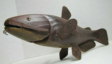 Load image into Gallery viewer, Folk Art  Catfish Fishing Decoy RAF Robert Allen Francis Adirondacks NY 1950s
