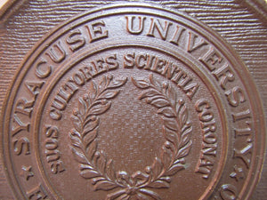 SYRACUSE UNIVERSITY 1920s CS&C Co Cast Iron Bookend Doorstop Decorative Statue
