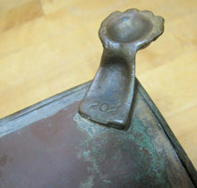 Load image into Gallery viewer, Old Copper Brass Bronze Small Planter Box Claw Foot Leaves Design
