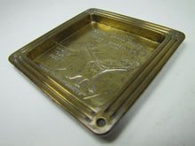 Load image into Gallery viewer, Antique SIAMESE COTTON DRYER FELTS Brass Advertising Tray W BARRELL BOSTON MASS
