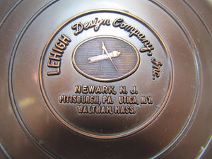 LEHIGH DESIGN Co Advertising Tray Newark Pittsburgh Utica Hyde Park Mid Century