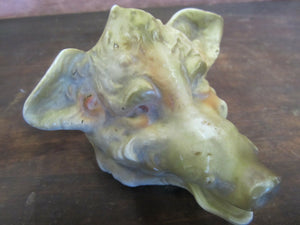 Antique Boars Head Ashtray - Finely Detailed Piece - Royal Bayreuth? - Ornate