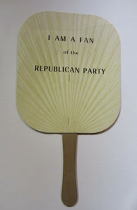 I AM A FAN OF THE REPUBLICAN PARTY Old Political Party Advertising Campaign Ad