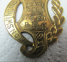 Load image into Gallery viewer, 1917 BATON SWINGING FIRST PRIZE Medallion DeWitt Clinton Ornate 1st Award
